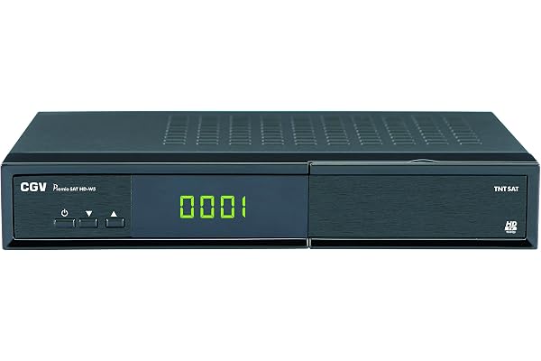 CGV Premio SAT HD-W5 Récepteur satellite Full HD USB/HDMI/RCA/Optique Noir