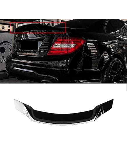 XUETAO Carbon Fiber Rear Diffuser for Mercedes Benz C Class W205 2015-2019 C200 C250 C300 Sedan 4-Door Lower Bumper Lip Body Kit