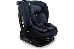 My Babiie MBCS100 2-in-1 Convertible R129 Child Car Seat - Belted, 40-150cm (Approx. Birth - 12 Years, 0-36kg), i-Size, Group 0+1/2/3, Adjustable - Black