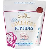 Kiperin Collagen Saf Hidrolize Kolajen Peptit (Tip 1 & 3) - Tatsız ve Kokusuz Toz Form - Helal Sertifikalı - 30 G&uuml;nl&uuml;k K&uuml;r - 