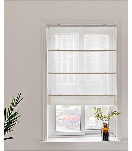 Delien Store Bateau Transparent Avec Passants - Rideau Court à Passants - Moderne - Pour Cuisine, Fenêtre, Salon - 1 Pièce (l X H) - 60 X 150 Cm, Argenté