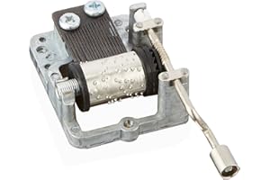 YOUTANG Laxury 18 nuta ręcznie korbowany mechanizm muzyczny DIY pozytywka ruch dostępne różne piosenki, melanża: szarotka