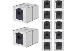 Aomiduo 12er Staubsaugerbeutel für Dreame X40/X50/Aqua10 Ultra Complete L10/L10s Pro/L40/L40s Pro/L50 Pro Ultra für Mova Roboterstaubsauger 3,2 L