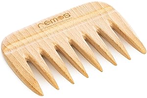 ‎REMOS PROFESSIONAL BODY CARE REMOS Holzkamm aus heimischem Buchenholz mit Griffkerbe 9 cm