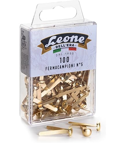 Fermacampioni Ottonati 30 Mm - Confezione Da 15 Pezzi Per Ufficio E Fai Da Te - Foto 6