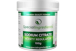 SPECIAL INGREDIENTS Cytrynian sodu, 100 g, najwyższa jakość (niemieckie etykiety i instrukcje)