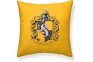 BL BELUM BELUM | Harry Potter Cushion Cover, 100% Cotton Cushion Cover 50 x 50 cm Hufflepuff Basic A