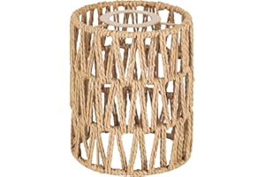 YHNDECO Tulipas para Lamparas, Pantalla Lampara Techo Ratán, para E27 E26 Lámparas