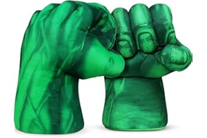 Paire de Gants de Boxe Géants Hulk | Super-Héros | Jouet Enfants | Poing en Mousse avec Attaches | Cadeau Insolite | Cosplay | Jeux | Halloween | Déguisement | Costume | 100% Fun | OriginalCup®