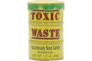 TOXIC WASTE CANDY Caramelle acide per rifiuti tossici, 48 g (confezione da 4)