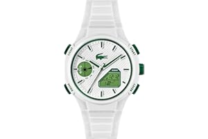 Lacoste Montre Quartz Multifonction Analogique-Digitale pour Homme Collection LC33 avec Bracelet en Silicone - Disponible pour Homme et Femme