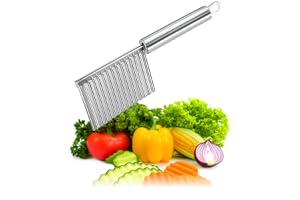 COM-FOUR® vågskärare, tandad kniv av rostfritt stål, garneringskniv