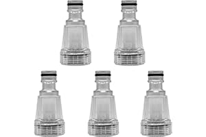 Scettar 5 Pezzi Filtro dell'Acqua,Filtro per l'acqua per Idropulitrice,Filtro Acqua per Inserto per Idropulitrici Alta Pressione,Irrigazione da Giardino