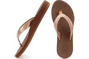 ONCAI Flip Flops Womens Yoga Mat Comfortable Beach Platform Sandals With Arch Support