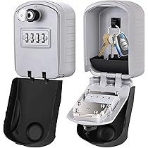 Cassetta Sicurezza Per Chiavi Con Combinazione 4 Cifre - Portachiavi Esterno Impermeabile Da Parete - Foto 4