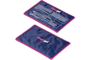 Magic Gel Bolsa de Gel Frio o Calor para Lesiones - 30x20cm - Faja para Congelador o Microondas - Alivia Dolores de Rodilla, Pierna, Brazos, Fisioterapia y Más - 2 Pack