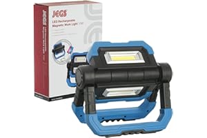 QUALTEX Jegs Magnetic Work Light Foldable Blue Inspection Lamp USB Rechargeable Power Bank Emergency Phone Charger 10W COB LED