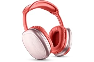Music Sound | Auriculares Bluetooth MAXI2 | Auriculares On Ear Bluetooth 5.0 - Play Time 22h - Charging Time 1,5h - Micrófono Integrado - Controles en el pabellón y Diadema Ajustable, Color Rojo