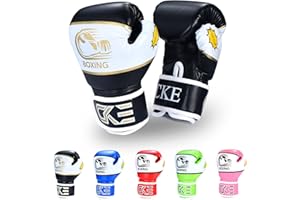 CKE Guantes de Boxeo para niños y niñas, niños pequeños de 5 a 12 años de Edad Guantes de Boxeo para Saco de Boxeo Kickboxing Muay Thai