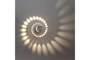 Coocnh Luminaire mural à LED 3 watts, lampe murale en aluminium, lampe pour salle de bain, lampe murale moderne,