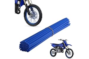 AN XIN 72pcs / lot bleu couvre les couvertures de motocyclette universelle de crosse de MX Enduro hors route jante de roue a parlé les enveloppes de housses de enveloppes pour 19 "-21" YZ WR DT
