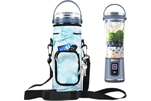 AF-WAN Étui de rangement portable avec bandoulière pour mixeur sans fil Ninja BC151EUBK/BC151EUNV/BC151EUCR/BC151EUEM/BC151EUPR/BC151EUWH Blast, portable, 530 ml (bleu)