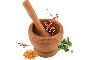 BEUFEE Mortaio e Pestello, Set di Mortaio e Pestello per Mortaio Ciotola per Smerigliatrice con Martello Manuale Frantoio per Asta Gadget da Cucina per Macinare Aglio Zenzero Spezie Utensili da Cucina