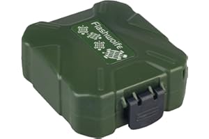 ‎FLASHWOIFE Flashwoife, 2 x CF + 2 x XQD + 3 x SDHC + 2 x Micro SD Karten Holder, Aufbewahrung SD Flash Card Case, Speicherkarten Etui Schutzbox, Hülle, spritzwasserfest, olivegrün