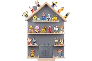 ‎ZOEON ZOEON Kinder Regal kompatibel mit Toniebox und Tonies für über 40 Figuren - Wandregal für die Musikbox - zum Spielen und Sammeln - für Kinder Baby Zimmer (Grau)