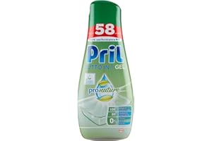 Pril Pril Gel Green Tutto in 1, Detersivo Lavastoviglie In Gel, 52+6 Lavaggi