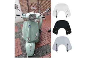 FAYEDENICY Scooter Windschutzscheibe Flyscreen Deflectors Visier für Vespa Primavera 50 125 150 Primavera 50 Primavera 125 2017 2018 2019 2020 2021 2022 Sport Bikes Windschutzscheibe (Clear-Tall-Bildschirm)