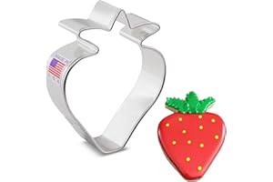 ANN CLARK COOKIE CUTTERS Formina per Biscotti Stampo a forma di fragola 8,3 cm, Prodotto negli Stati Uniti da Ann Clark