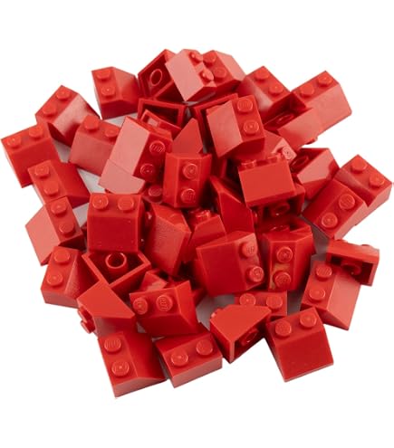 Bausteine 2x2 Feuerrot – 250 Stück Im Beutel – Kompatibel Mit Marken-Bausteinen – Made In EU