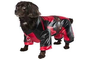RUBIES Rubie's Official Deadpool Dogpool Pet Costume, Dog/Pet Fancy Dress, Size L Halloween
