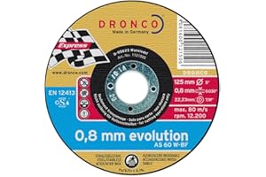 DRONCO AS60W-115 - Disco de corte metal AS 60 W INOX Evolution, 115 x 0,8 mm