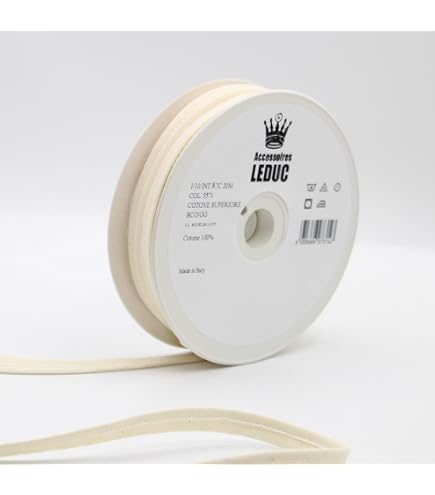 AERZETIX - Passepoil Ruban Coton Noir - 9 M X 12 Mm - Pour Couture, Déco Coussins, Vêtements, Couettes