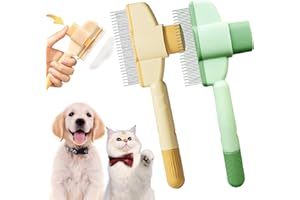 XINTIANWANG SmartBrush - Brosse Anti-Poils Morts, Brosse Chat Royaume Felin, Smart Brush Chat Peigne, Brosse Pour Chats Brosse Pour Chien, élimine Jusqu’à 95% Des Poils Morts (2 Couleur)