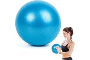 WELLXUNK® Piłka gimnastyczna, piłka do jogi, z PCW, mała piłka do ćwiczeń, antypoślizgowa i lekka piłka do jogi, gruba piłka gimnastyczna zapobiegająca pękaniu, do domu, biura