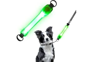 Lys upp hundhalsband, silikon LED valphalsband blinkande LED-ljus, reflekterande valp LED-krage säkerhetsvarning för katter och små hundar nattpromenader –