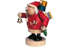 KWO Olbernhau 21507 Räuchermännchen Weihnachtsmann, 18 cm