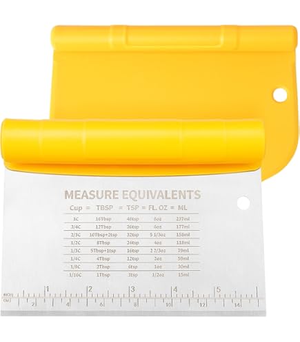 Raschietto Per Pasta In Acciaio Con Manico Legno - 2 Pezzi Per Impasto E Pizza - Foto 13