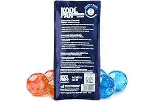 Koolpak Hot and Cold Gel Packs Reusable - 12cm x 29cm Microwaveable Heat Pack for Pain Relief - Long-Lasting Therapy with Soft Nylon Cover - Flexible Design for Stomach, Back, Neck & Legs (Pack of 1)