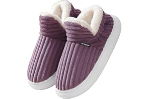 Misolin Womens Slipper Tofflor damer Fuzzy vinter varma Memory Foam Fluffiga Slip-on House Andningsaktiva Hus Shoes