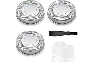 DEVANTIA Wymienne głowice golące, golarki elektryczne - ostrza kompatybilne z golarkami Philips serii HQ4, zestaw 3 ostrzy z szczoteczką czyszczącą