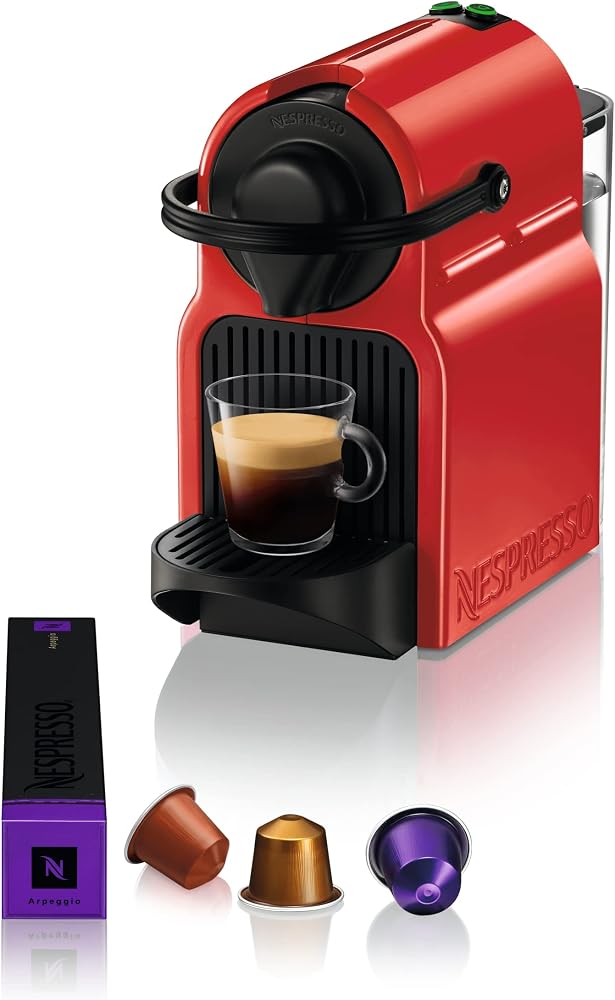 Nespresso C40 Inissia Kapsüllü Kahve Makinesi, Kırmızı