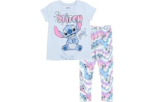 Disney Lilo & Stitch Ensemble t-shirt et legging pour fille Tailles 4-14-16