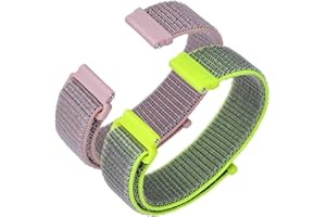 ANNEFIT Nylon Bracelets de Montre 16mm 18mm 19mm 20mm 22mm, 2pcs Réglable Bracelet à Libération Rapide pour Femme et Homme