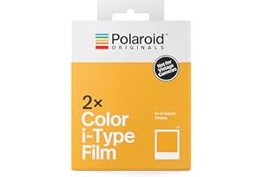 Polaroid Originals 4836 Film i-Type Couleur Double Pack Cadre Blanc