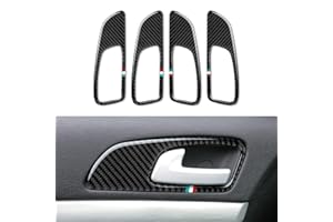 OYDDL Auto Adesivo Interno Porta Decorazione Rivestimento Interno Fibra di Carbonio Compatibile con Alfa Romeo 159 Brera Spider Accessori 2004 2005 2006 2007 2008 2009 2010 2011