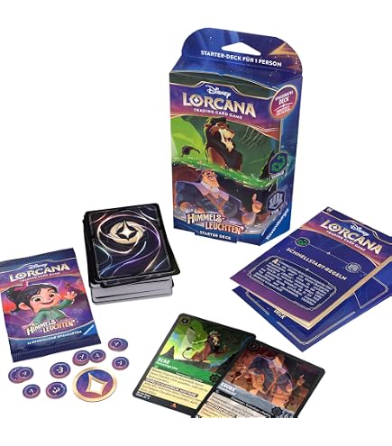 Lorcana TCG: The First Chapter – 3 Booster Packs (Englisch) | Sammler- & Spielkarten | Inkl. Versandschutz